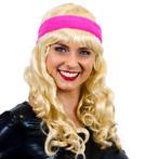 Hoofdband neon roze, Verzenden, Nieuw