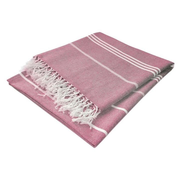 Hammam Handdoeken Red 90x165cm 100% Katoen - Treb WS, Huis en Inrichting, Keuken | Textiel, Theedoek of Handdoek, Overige kleuren