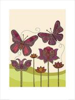 Kunstdruk Valentina Ramos - Butterflies 60x80cm, Huis en Inrichting, Woonaccessoires | Schilderijen, Tekeningen en Foto's, Nieuw