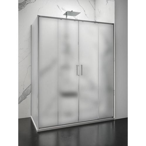 Douchecabine Lacus Stromboli Evo Mat Glas Aluminium profiel, Doe-het-zelf en Verbouw, Sanitair, Douche, Nieuw, Chroom, Ophalen of Verzenden
