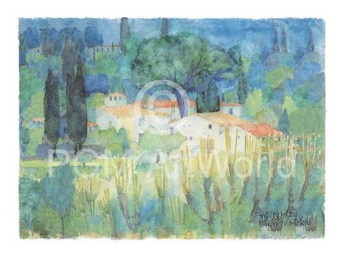 Kunstdruk Ralf Westphal - Mittagshitze in der Toscana, Huis en Inrichting, Woonaccessoires | Schilderijen, Tekeningen en Foto's