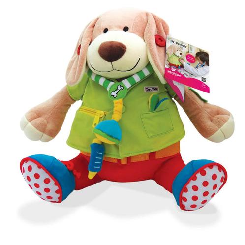 Edushape Activiteitenknuffel Dr. Po van €44,99 voor €35,99, Kinderen en Baby's, Speelgoed | Overig, Ophalen of Verzenden