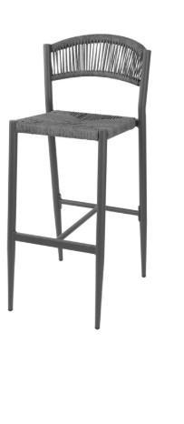 Eden PE gevlochten rattan outdoor barkrukken antraciet (2..., Zakelijke goederen, Horeca | Keukenapparatuur, Verzenden