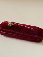 Broche - 10 kt. Geel goud Quartz - antieke dasspeld