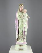 Beeldje - Maria met Jezus - Biscuit porselein, Antiek en Kunst