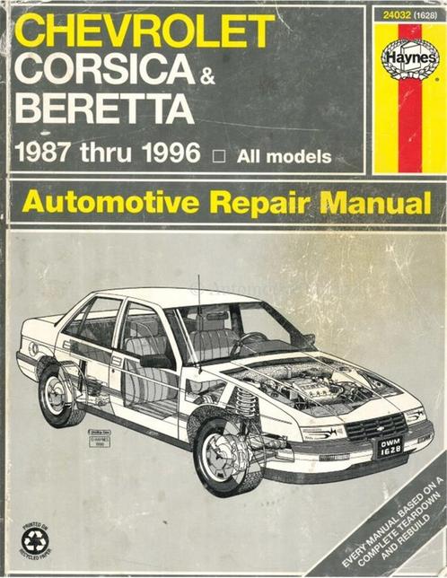1987 - 1996 CHEVROLET CORSICA | BERETTA HAYNES VRAAGBAAK, Auto diversen, Handleidingen en Instructieboekjes