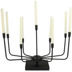 Kandelaar - Metaal - zwarte kandelaar, Antiek en Kunst