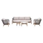 Garden Impressions Aberdeen lounge set 5-delig - grey sand, Verzenden, Nieuw