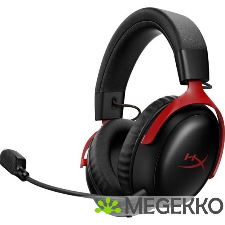 HyperX Cloud III S Draadloze Zwart-rode gaming headset, Computers en Software, Headsets, Nieuw, Verzenden
