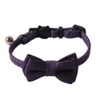 Kattenhalsband met strik Paars (Denim) (Halsband Set), Ophalen of Verzenden, Nieuw