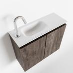 MONDIAZ TURE 60cm toiletmeubel dark brown. EDEN wastafel, Ophalen of Verzenden, Nieuw, Bad