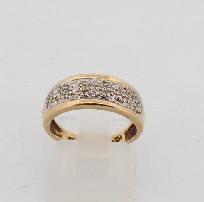 Zonder minimumprijs - Ring - 18 karaat Geel goud Diamant, Sieraden, Tassen en Uiterlijk, Ringen