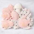 Pink Opal onderwater scène snijwerk Vissen & kwal tussen, Antiek en Kunst