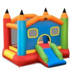 Opblaasbaar Springkasteel met Glijbaan Lente Kasteel Opblaas, Kinderen en Baby's, Nieuw, Verzenden