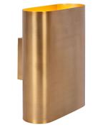 Lucide OVALIS - Wandlamp - 2xE14 - Mat Goud / Messing, Verzenden, Nieuw, Trendy verlichting