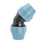 Unidelta knie 45° - 2x klem, Verzenden, Nieuw