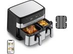Tefal Dual Easy Fry & Grill EY905D - Heteluchtfriteuse XXL -, Witgoed en Apparatuur, Airfryers, Verzenden, Zo goed als nieuw