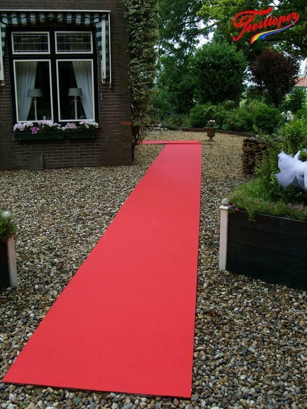 Mooie luxe rode loper, snelle levering uit grote voorraad, Hobby en Vrije tijd, Feestartikelen, Geboorte of Huwelijk, Nieuw, Versiering