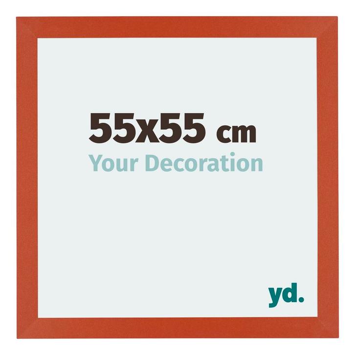Fotolijst 55x55 cm - Oranje - MDF - Mura, Huis en Inrichting, Woonaccessoires | Lijsten, Nieuw, Verzenden