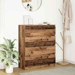 vidaXL Dressoir 80x35x99 cm spaanplaat oud hout, Huis en Inrichting, Kasten | Dressoirs, Verzenden, Nieuw, Overige houtsoorten