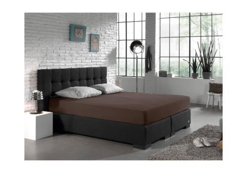 Dreamhouse Enkel Jersey 135 gr. Hoeslaken Diep Taupe - 160/1, Huis en Inrichting, Slaapkamer | Beddengoed