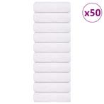 vidaXL Gastendoekjes 50 st 30x50 cm 360 g/m² 100% katoen wit, Verzenden, Nieuw, Wit