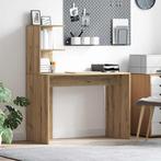 vidaXL Bureau Artisan Eiken 102x50x124 cm Houten Meubel, Verzenden, Nieuw