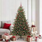 vidaXL Kunstkerstboom Groen 180 cm PVC en Metaal en Plastic, Diversen, Kerst, Verzenden, Nieuw