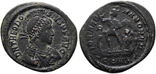 Ad 379-395 n Chr Theodosius I ad 379-395 Æ 25mm, 4 41 g C.., Postzegels en Munten, Munten | Europa | Niet-Euromunten, Verzenden