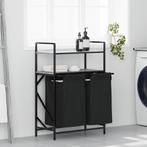 vidaXL Wasmand 2 vakken met planken grijs sonoma eiken, Tuin en Terras, Droogmolens en Wasrekken, Verzenden, Nieuw