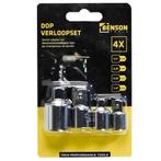 Benson Verloopadapterset - Verchroomd staal - 4-delig - B..., Ophalen of Verzenden, Nieuw