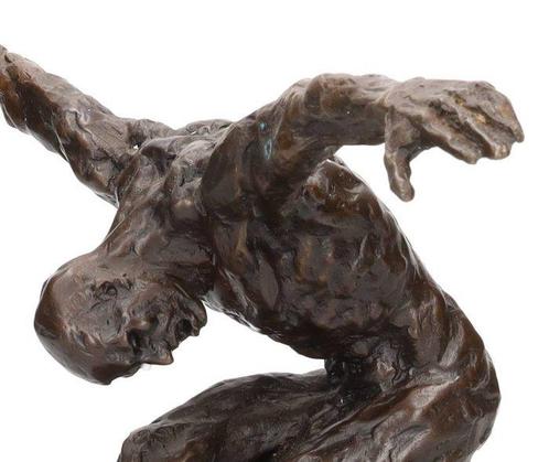 sculptuur, Abstracte man in atletische pose - 28 cm - Brons, Antiek en Kunst, Kunst | Designobjecten