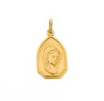18 Krt. Gouden hanger van Maria (rooms katholiek, religieus), Ophalen of Verzenden, Gebruikt, Goud, Overige merken