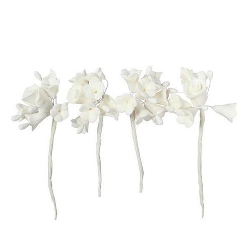 Culpitt Gumpaste Spray Witte Mini Rozen 4st., Hobby en Vrije tijd, Taarten en Cupcakes maken, Nieuw, Verzenden