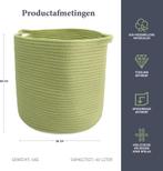 Mand van Sophie Nordinn® - Opbergmand Stockholm (Grass) -, Huis en Inrichting, Woonaccessoires | Schalen en Manden, Ophalen of Verzenden