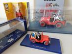 Tintin - Voiture 1/24° + 1/43° - La jeep rouge - 2 autos -, Nieuw