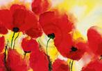 Kunstdruk Heidi Reil - Roter Mohn Toskana 100x70cm, Verzenden, Nieuw