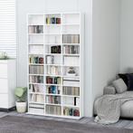 vidaXL Cd-kast 102x16x177,5 cm bewerkt hout hoogglans wit, Huis en Inrichting, Verzenden, Nieuw
