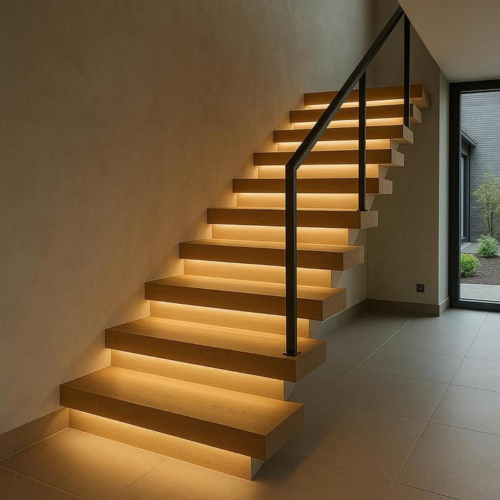 Velvalux LED Trapverlichting Set met Bewegingssensor - Warm, Huis en Inrichting, Lampen | Overige, Nieuw, Ophalen of Verzenden