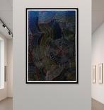 Poplea - SOULAGE LINE 1 XXL EPOXY avec cadre - NO RESERVE, Antiek en Kunst, Kunst | Schilderijen | Modern