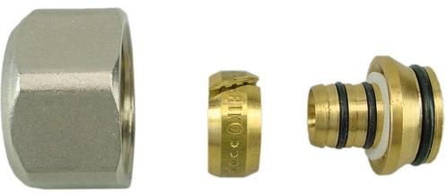 TP-99 adaptor voor Alu-Pex 16 x 2,0 mm Eurokonus, vernikkeld, Doe-het-zelf en Verbouw, Verwarming en Radiatoren, Radiator, Nieuw
