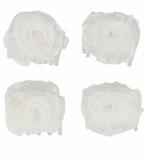 Haarspeld Klemmen Roos Bloem Chiffon Stof 3cm Wit, Nieuw