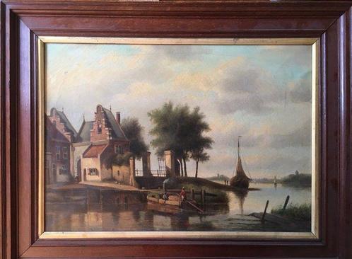Hollandse school (XIX-XX) Mogelijk J.C. Corver - Landschap, Antiek en Kunst, Kunst | Schilderijen | Klassiek