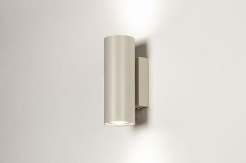 Rietveld Wandlampen - Grijs, Beige, Zand - Metaal, Huis en Inrichting, Lampen | Wandlampen, Verzenden