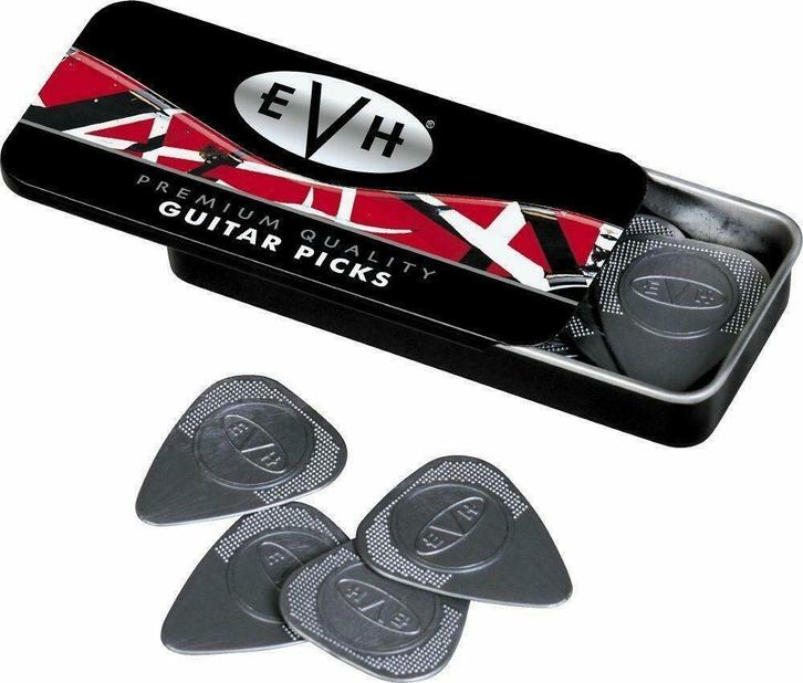Eddie van Halen blikje met plectrums 0.60 mm officiële merch, Verzamelen, Muziek, Artiesten en Beroemdheden, Gebruiksvoorwerp