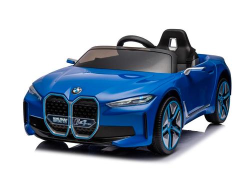 ≥ BMW i4, elektrische kinderauto, 12v, leren zitje, — Speelgoed