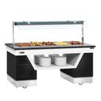 GGM Gastro | Warm buffet toonbank BELFAST - 2000mm - met |, Verzenden, Nieuw in verpakking, Hotelinrichting