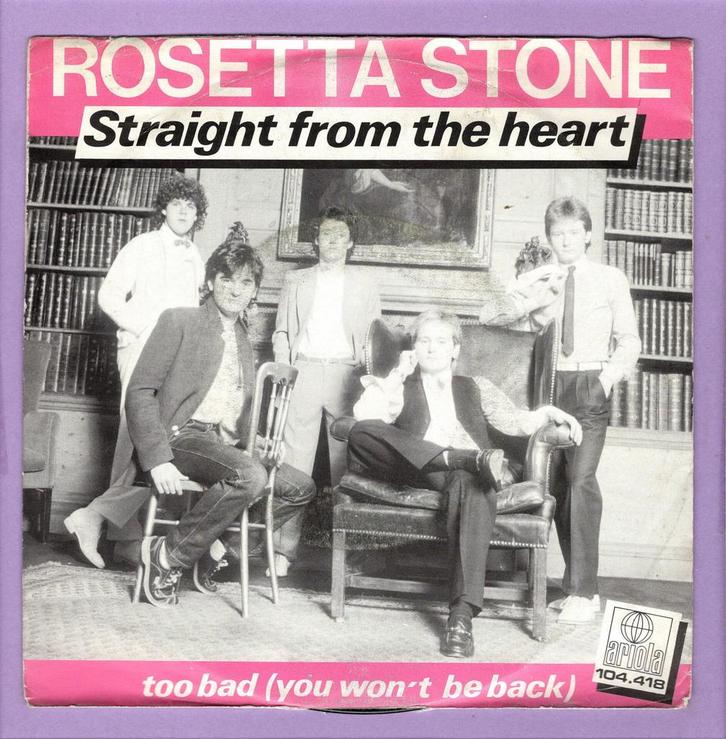Rosetta Stone – Straight From The Heart / Too Bad (1-7-Viny, Cd's en Dvd's, Vinyl Singles, Ophalen of Verzenden