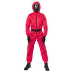 Volwassenen Kostuum Squid Game Guard Deluxe, Kleding | Heren, Verzenden, Nieuw