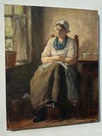 Henri Bource (1826-1899) - Vrouw in interieur, Antiek en Kunst, Kunst | Schilderijen | Klassiek
